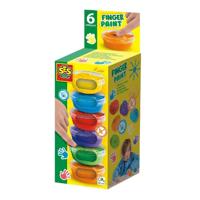 SES vingerverf 6 kleuren, 6x45ml - thumbnail