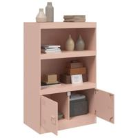 Dressoir 67x39x107 cm staal roze - thumbnail