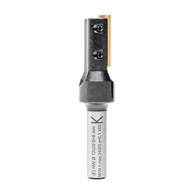 ENT Wisselmes groeffrees HM 12x20mm, Kolf 8mm - 7920042 - 7920042 - thumbnail