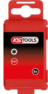 KS Tools 918.3581 9183581 Torx-bit T 40 Speciaal staal Vernikkeld E 6.3 5 stuk(s)