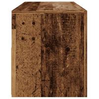 Tv-meubel met LED 120x35x40 cm bewerkt hout oud hout - thumbnail