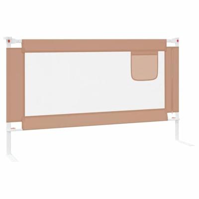 VidaXL Bedhekje peuter 140x25 cm stof taupe