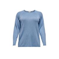 ONLY CARMAKOMA gebreide trui CARLAD lichtblauw - thumbnail