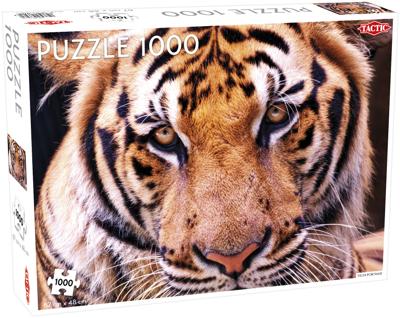 Tactic Puzzel Animals: Tiger Portrait puzzel 1000 stukjes Tactic Puzzel Animals: Tiger Portrait puzzel 1000 stukjes