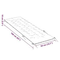 VidaXL Ligbedkussen 160x50x10 cm kunstsuède zwart - thumbnail