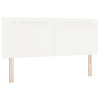 Bedframe met matras met matras Wit 140 x 190 cm Kunstleer - thumbnail