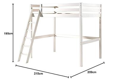 Vipack hoogslaper Pino - wit - 209x215x190 cm