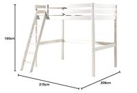 Vipack hoogslaper Pino - wit - 209x215x190 cm - thumbnail