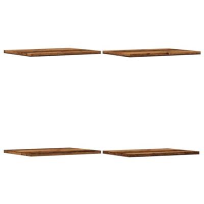 Wandschappen 4 st 40x30x1,5 cm bewerkt hout oud houtkleurig