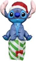 Opblaasfiguur stitch op cadeau 120cm - thumbnail