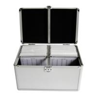 MediaRange CD-koffer 200 CDs/DVDs/Blu-rays Aluminium Zilver 1 stuk(s) (b x h x d) 30.1 x 18 x 19 cm BOX75 - thumbnail