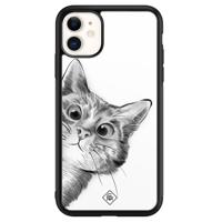 iPhone 11 glazen hardcase - Peekaboo - thumbnail
