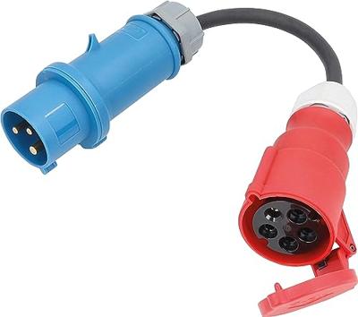 AS Schwabe 61375 Stroom Adapterkabel 32 A Zwart 0.3 m H07RN-F 3G 6 mm² AS Schwabe 61375 Stroom Adapterkabel 32 A Zwart 0.3 m H07RN-F 3G 6 mm²