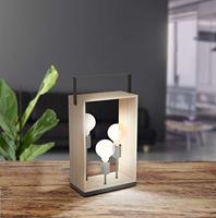 Eglo Houten tafellampFamborough 3-lichts met zwart - 43416 - thumbnail