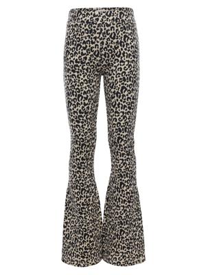LOOXS Little winter broek meisjes - zand - luipaard/jaquard