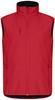 Clique 0200911 Classic Softshell Vest - Rood - 4XL Clique 0200911 Classic Softshell Vest - Rood - 4XL