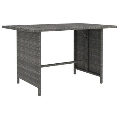 Tuintafel 110x70x65 cm poly rattan grijs Tuintafel 110x70x65 cm poly rattan grijs