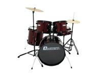 DIMAVERY DS-200 Drum set, wine red - thumbnail