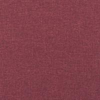 3-delige Loungeset met kussens stof wijnrood - thumbnail