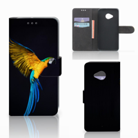 HTC U11 Life Telefoonhoesje met Pasjes Papegaai - thumbnail