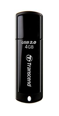 Transcend JetFlash® 350 USB-stick 4 GB Zwart TS4GJF350 USB-A 2.0