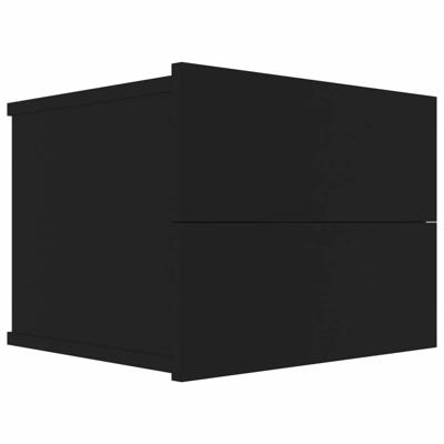 VidaXL Nachtkastje 40x30x30 cm bewerkt hout zwart