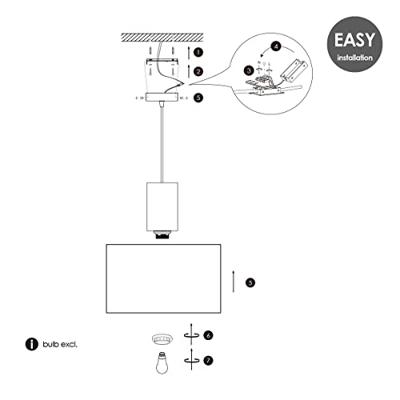 Home sweet home hanglamp 30 cm - linnen / zwart Home sweet home hanglamp 30 cm - linnen / zwart