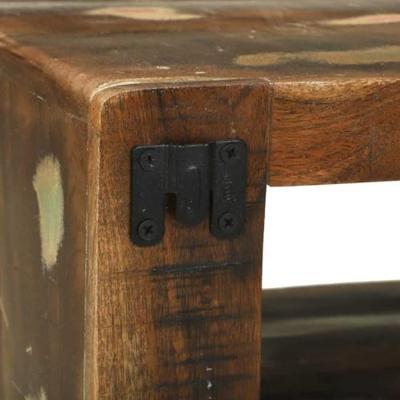 Tv-meubelset met plank 3 pcs Multikleur Massief gerecycled hout