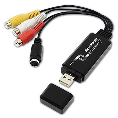 AverMedia [C039] DVD EZMaker 7 - VHS/8 mm/Hi8 videoconverter voor bewerking nabewerking [video van VHS naar pc/DVD], zwart