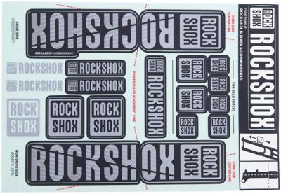ROCKSHOX decor set decal set grey