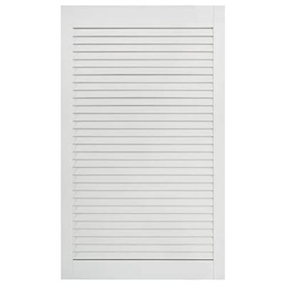 Kastdeuren met lamellen 2 st 99,3x49,4 cm grenenhout wit