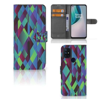 OnePlus Nord N10 | Book Case | Abstract Green Blue