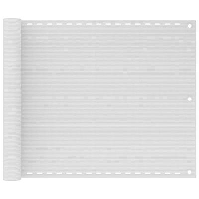 Balkonscherm 75x500 cm HDPE wit