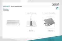 Digitus DA-90439 notebookstandaard Notebook- en tabletstandaard Zilver - thumbnail