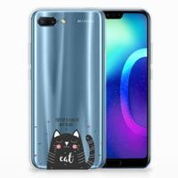 Huawei Honor 10 Telefoonhoesje met Naam Cat Good Day - thumbnail