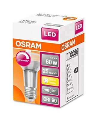 OSRAM HOMELIGHTING 4058075126008 LED-lamp Energielabel G (A - G) E27 Reflector 4.9 W = 60 W Warmwit (Ø x l) 63 mm x 102 mm 1 stuk(s) OSRAM HOMELIGHTING 4058075126008 LED-lamp Energielabel G (A - G) E27 Reflector 4.9 W = 60 W Warmwit (Ø x l) 63 mm x 102 mm 1 stuk(s)