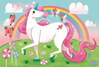 Clementoni brilliant puzzel eenhoorn, 2x20st. - thumbnail