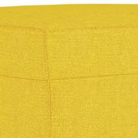 4-delige Loungeset met kussens stof lichtgeel - thumbnail