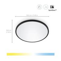 WiZ Slimme plafonnièreSuperSlim Ø 55cm - zwart - 929003227001 - thumbnail
