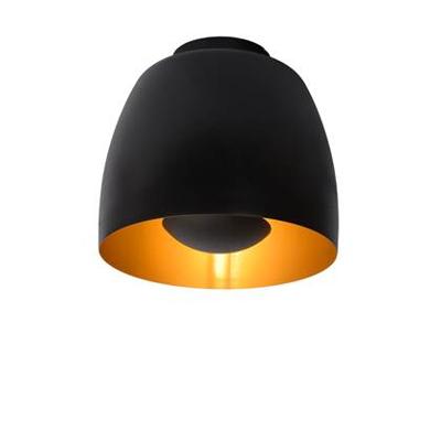 Lucide NOLAN - Plafonnière - Ø 24 cm - 1xE27 - Zwart