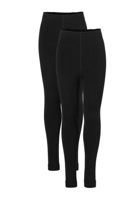 Heatkeeper Dames Thermo Legging Basic 2-pack Zwart-S/M