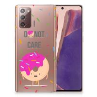 Samsung Note 20 | Siliconen Case | Donut Roze - thumbnail