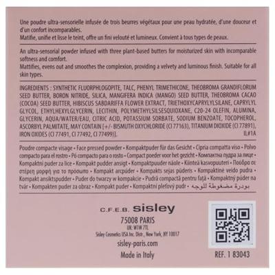 Sisley Phyto-Poudre Compacte Matt. And Beaut. Pressed Powder 12 g 3 Sandy Gezichtspoeder Dames