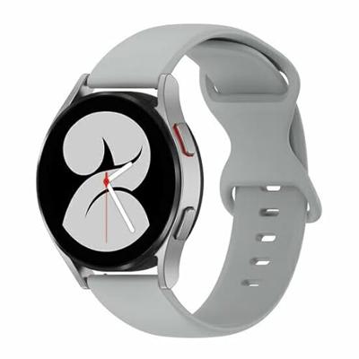 By Qubix - Compatible met Garmin Venu 2 / Garmin Venu 3 - Solid color sportband - Grijs - Compatible Garmin bandje - Bandbreedte: 22mm