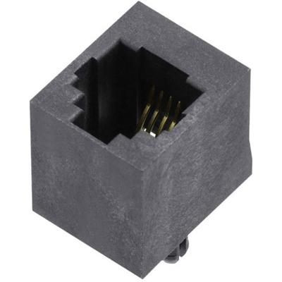 encitech RJJU-64-1407-E1V-088 RJ14-connector 3251-0024-08 Bus, inbouw verticaal Aantal polen (sensoren) 6P4C Zwart 1 stuk(s)