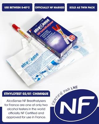 Alcosense Alcoholtester wegwerp NF gekeurd 2 Stuks