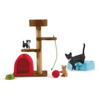 Schleich farm world speeltijd voor schattige katten en poezen 42501 - thumbnail