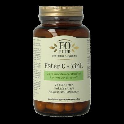 Ester C + zink puur 60 Vegetarische capsules