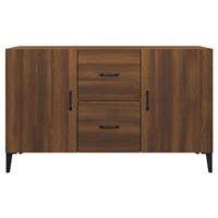 Dressoir 100x36x60 cm bewerkt hout bruin eikenkleur - thumbnail
