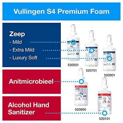 Tork Sensor zeepdispenser voor schuimzeep en antibacteriële handzeep S4, zwart (561608) (561609) - thumbnail